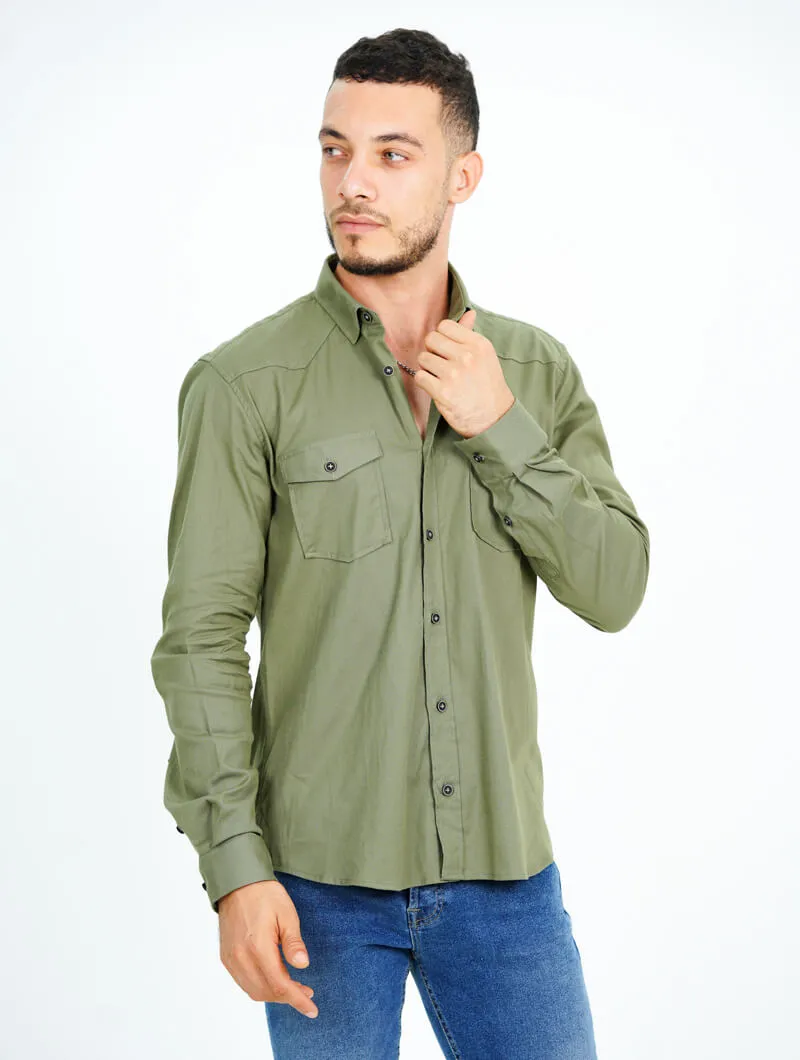 Chemise regular unie